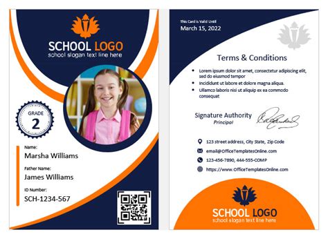 Free Student Id Card Template Id Card Template Identity Card Design