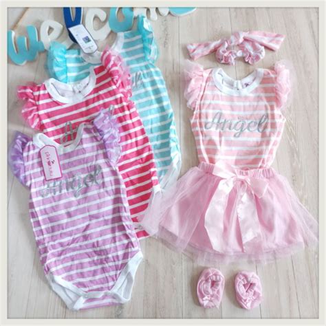 Jual Angel Salur Set Jumper Bayi Baju Bayi Perempuan Rok Tutu