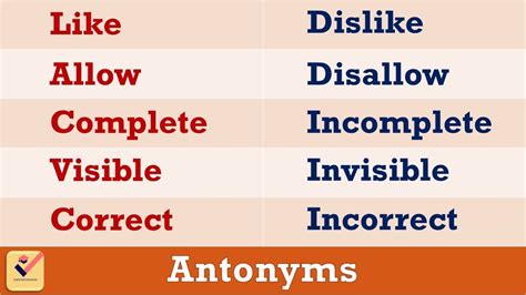 Opposite Words 150 Important English Opposite Words Antonyms