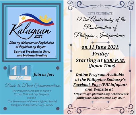 commemoration of the 123rd anniversary of the proclamation of philippine independence