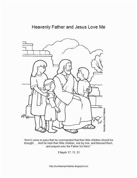 Jesus Loves The Little Children Coloring Page Coloring Home
