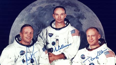 Michael Collins Astronauta Norte Americano Da Missão Apollo 11 Um Dos