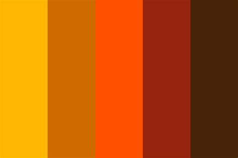 Warm Colours Color Palette Html Colors