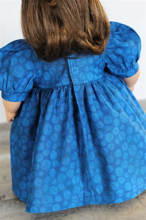 Royal Blue Baby Doll Dress With Swirl Print Birthday Party Etsy