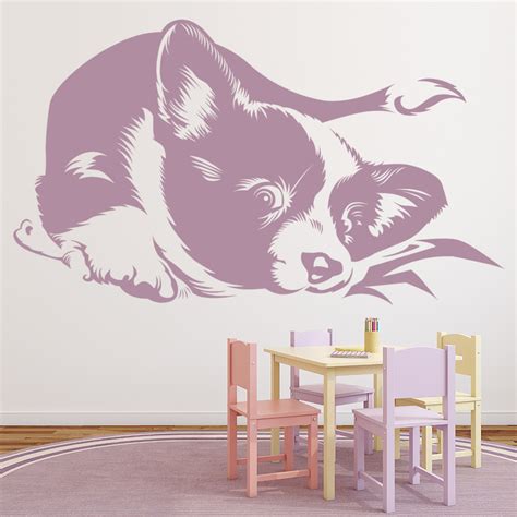 Border Collie Dog Wall Sticker Pet Animals Wall Decal Canine Home Decor