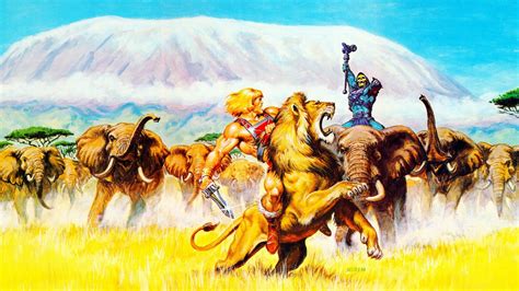 2560x1440 Resolution Man Riding Lion Illustration He Man He Man And