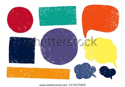 Hand Drawn Callout Clouds Various Shapes Stock Vector Royalty Free