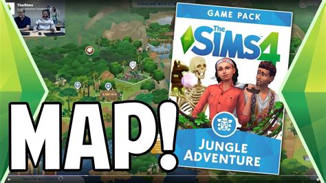 The Sims 4 Jungle Adventure Map Reveal Selvadorada Youtube