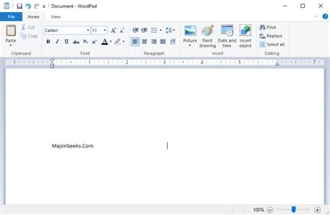How To Run Use And Reset Wordpad In Windows 10 Majorgeeks