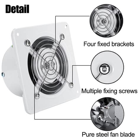 Warmtoo 220v 4 Inch Extractor Exhaust Fan Air Ventilation Fans