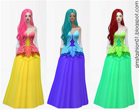 Sims Fashion01 Simsfashion01 Fairy Dress The Sims 4