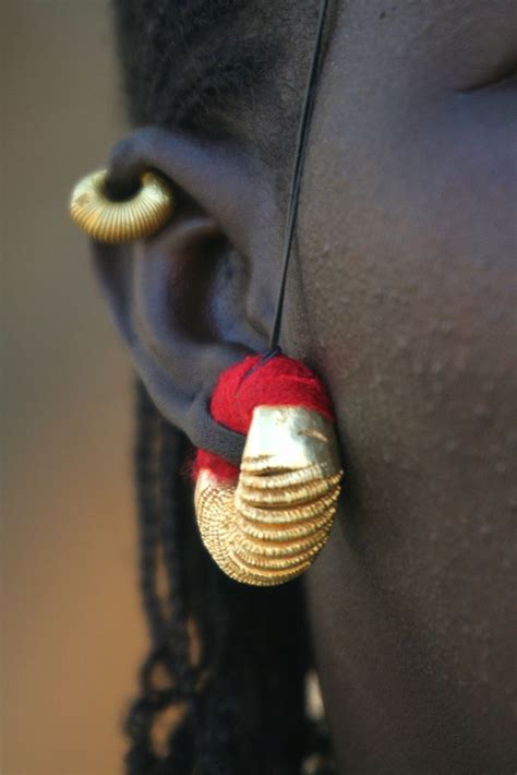 Fulani Earing African Jewelry Fulani Earrings Tribal Jewelry