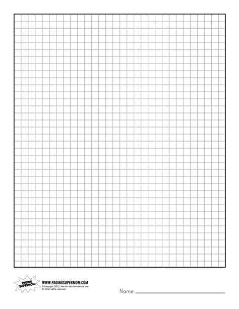 6 Best Images Of Printable Graph Paper For Teachers Free Printable