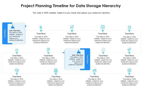 Project Planning Timeline For Data Storage Hierarchy Infographic