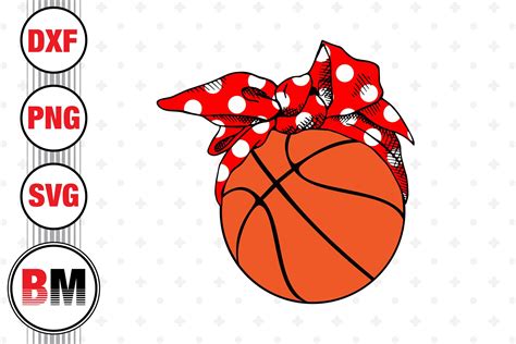 Bow Basketball Svg Png Dxf Files By Bmdesign Thehungryjpeg