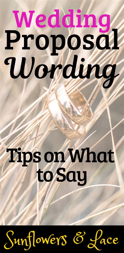 Wedding Proposal Wording—tips On What To Say Marriage Proposals