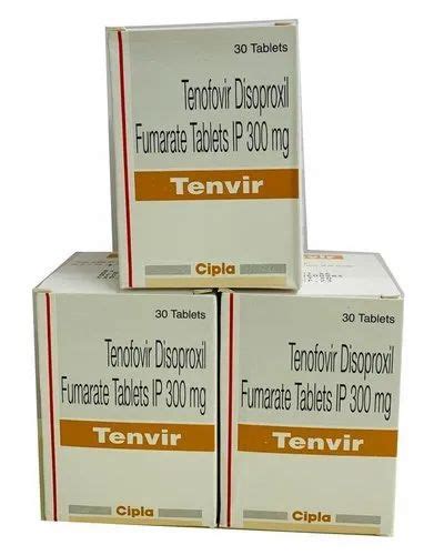 Tenofovir Disoproxil Fumarate 300mg Tenvir Tablet Ip 30 Tablets
