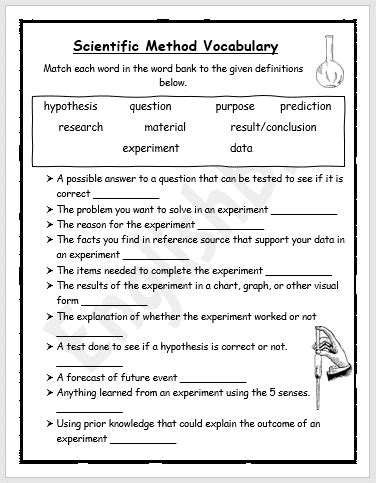 Scientific Method Grade Worksheet