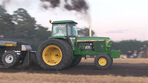 John Deere 4440 Tractor Pulling Rærup 2015 Youtube