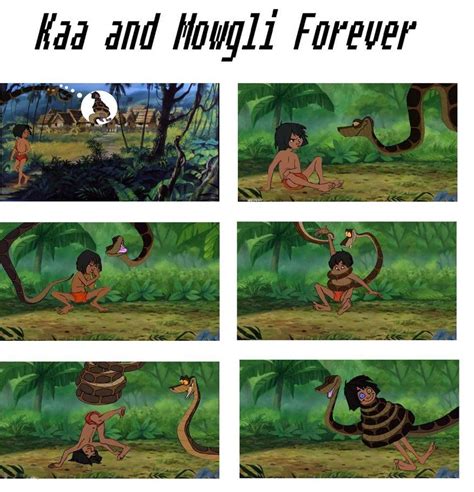 Kaa And Mowgli Forever Mowgli Kaa Jungle Book Kaa The Snake