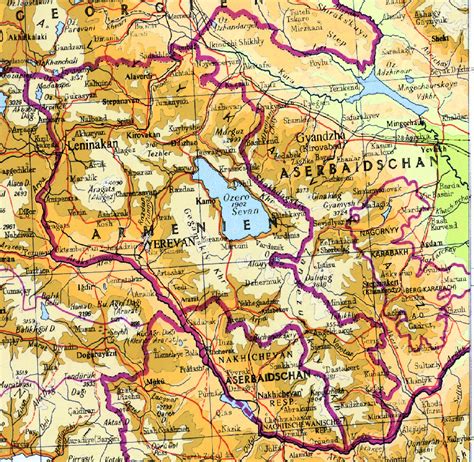 Diese funktion ist in kürze verfügbar. Armenien Geographischen Karte