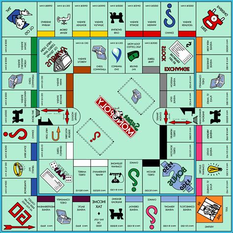 Monopoly Board Template Svg Operfsplus