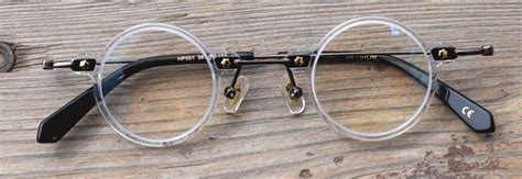 Vintage Small Round 36mm Hand Made Eyeglass Frames Titanium Acetate Full Rim Rx Able Optic