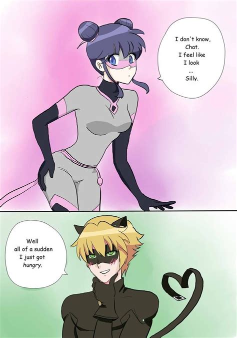 Marinette And Chat Noir By Xxtemtation On Deviantart Miraculous Comics Ladybug Im Genes De