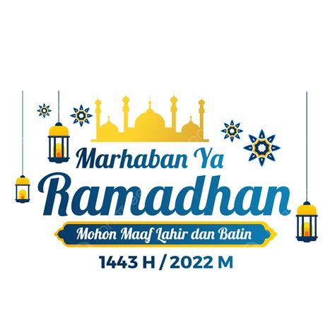 H Letter Vector Png Images Lettering Text Of Marhaban Ya Ramadhan 1443