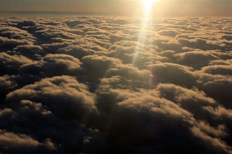 Sunlight Above The Clouds Image Free Stock Photo Public Domain