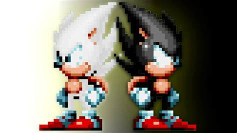 Hyper Sonic And Dark Sonic Custom Sprites Mania Sonicthehedgehog