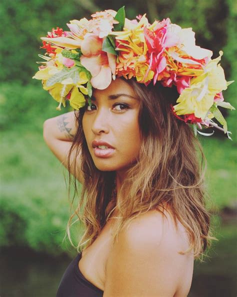 Polynesian Beauty Hinatea Boosie Tahiti Hawaiian Woman Hawaiian