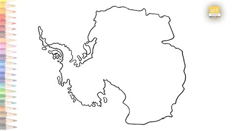 Map Of Antarctica Outline Sketch Easy How To Draw Antarctica Map