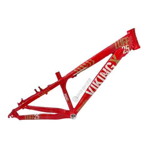 Quadro Vikingx Aro Dirt Tuff X Aluminio Vermelho Buxa Bikes Store