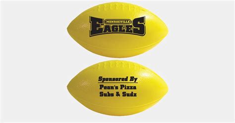 Custom Printed Mini Football Plastic 6 Two Sided Imprint With Your