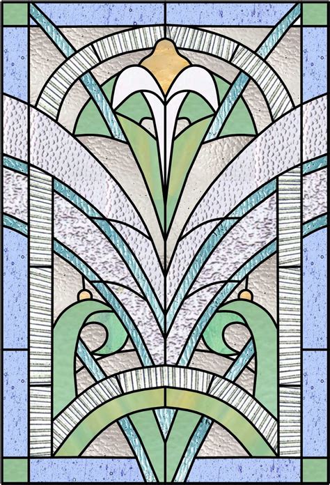 Art Deco And Nouveau Stained Glass Windows Glass Art Projects Art Deco