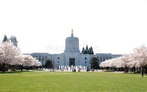 State Captial Salem Oregon Government Capital Building Downtown Stock