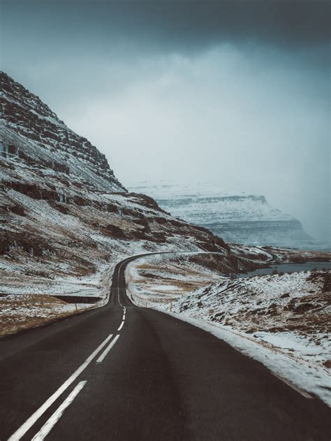 Wallpaper Nature Snow Mountains Road 3401x4535 Drksp270
