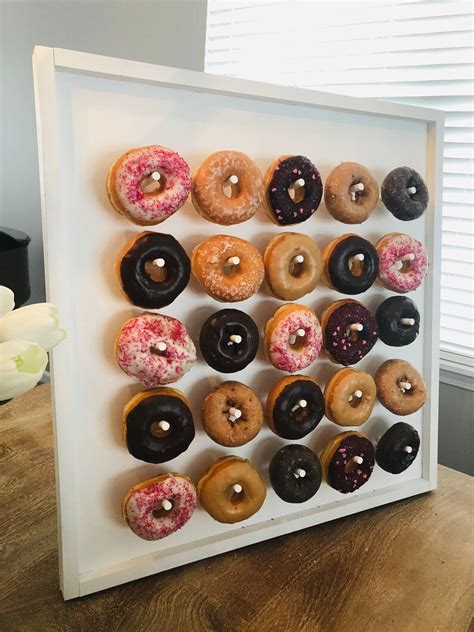 Tabletop Donut Wall With Optional Stand Dessert Display Etsy