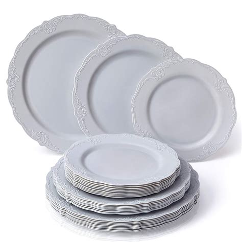 Party Disposable 30 Pc Dinnerware Set 10 Dinner Plates 10 Salad