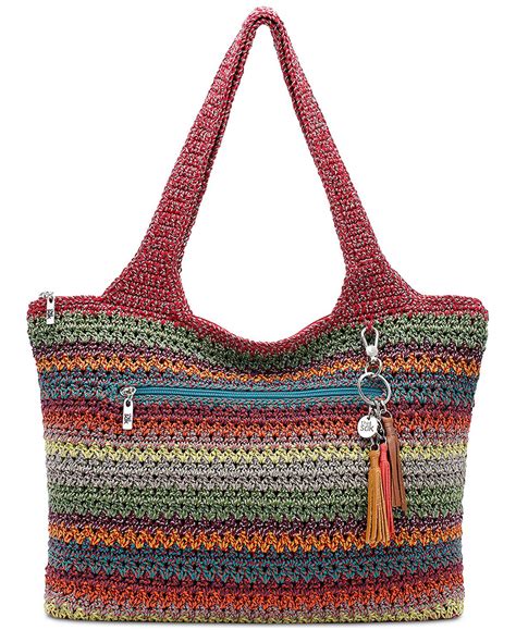 The Sak Casual Classic Crochet Medium Tote All Handbags Handbags