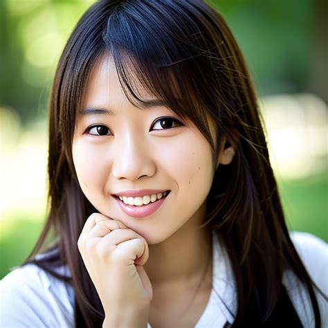 Premium AI Image Beautiful Japanese Girl