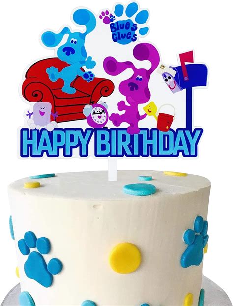 Blues Clues Cake Topper Happy Birthday Cake Topper For Blues Clues Theme Birthday Party Cake