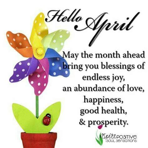 Pin By Loretta Malkiat On Hello April Happy New Month Images Hello