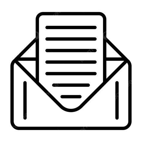 문자 라인 아이콘 벡터 편지 아이콘 이메일 받은 편지함 Png 일러스트 및 벡터 에 대한 무료 다운로드 Pngtree