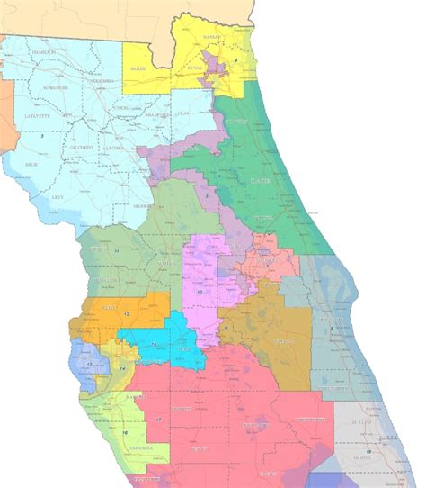 Map Of Florida Congressional Districts States Map Of The Us