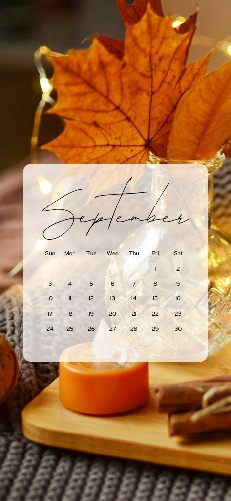 Aesthetic Cute Fall Calendar Wallpaper Backgrounds Calendar Background