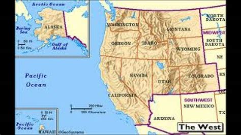 Western Map Of Usa United States Map