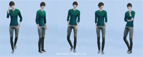 Pipisims4 Pipits4 Male Pose Set N1 Emily Cc Finds