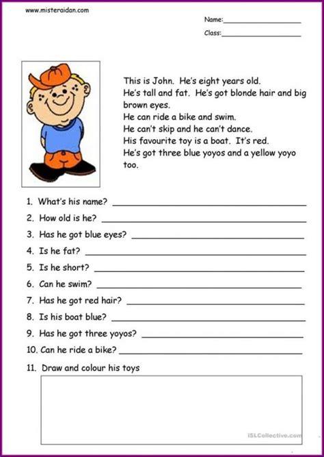 Key Stage 1 Comprehension Worksheets Worksheet Resume Examples